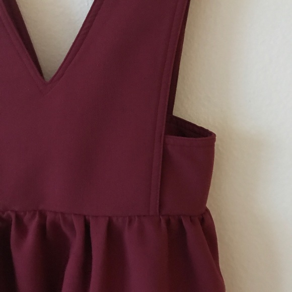 Re:named Burgundy Raspberry Overall Dress - Picture 3 of 7